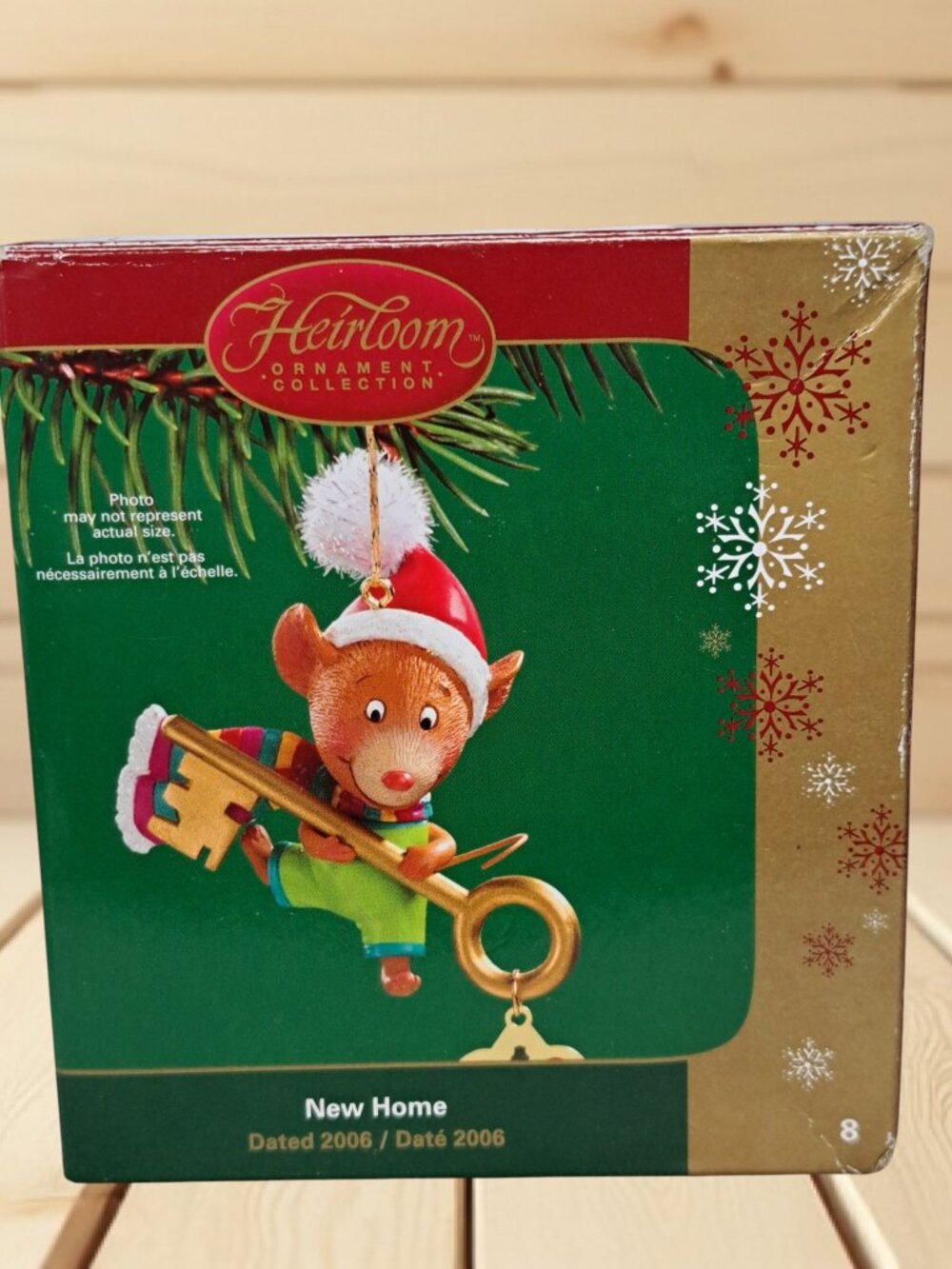 Carlton Heirloom 2006 New Home Key & Mouse Ornament